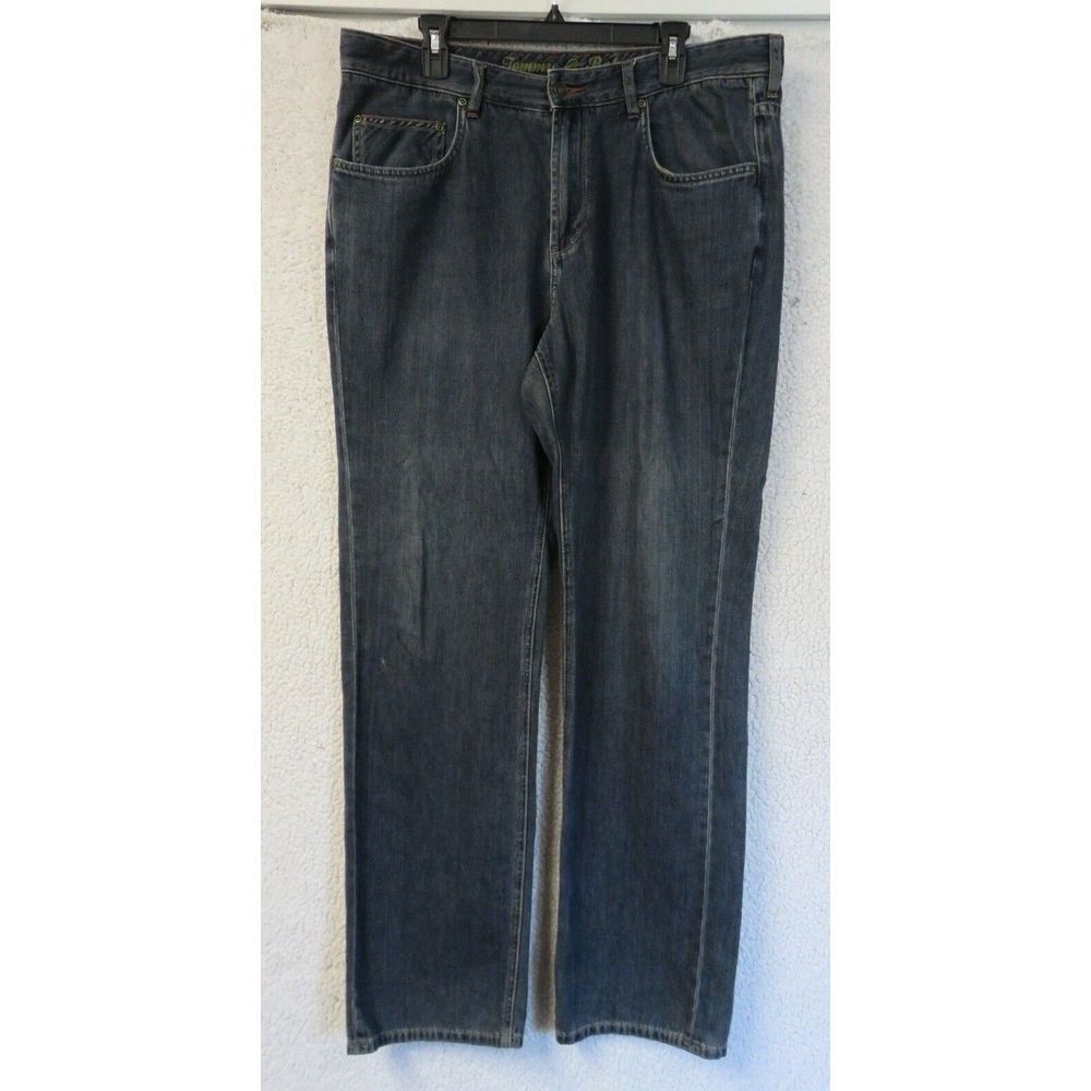 Mens Tommy Bahama Jeans Size 38/34‎ Cotton Tencel Lyocell Blend Blue Classic Fit